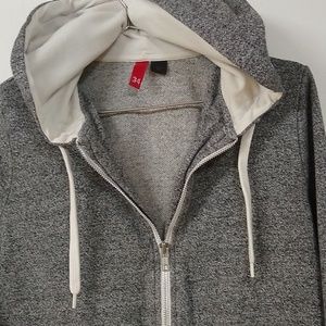 100% Cotton Heathered Grey Hoodie